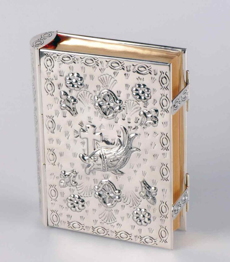 Biblia de Pez repujada