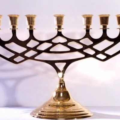 Menorah lisa Dorada