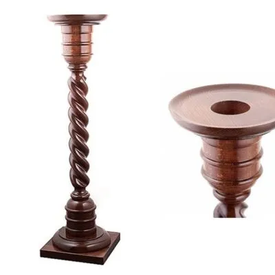 Porta cirio madera Oscuro