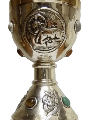 Cáliz Presidencial Cordero con Piedras