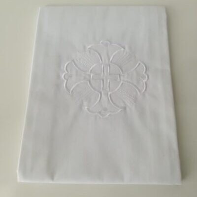 Corporal bordado a mano Popelina