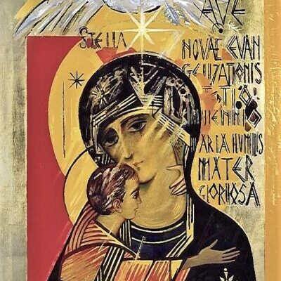 Icono madera Virgen del Tercer Milenio