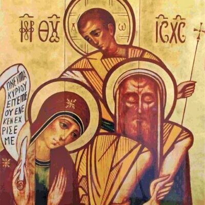 Icono madera Sagrada Familia