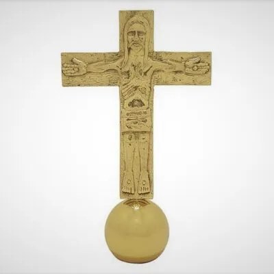 Cruz Itinerante con bola Dorada
