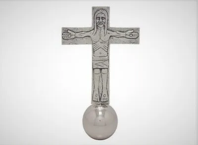 Cruz Itinerante con bola Plata