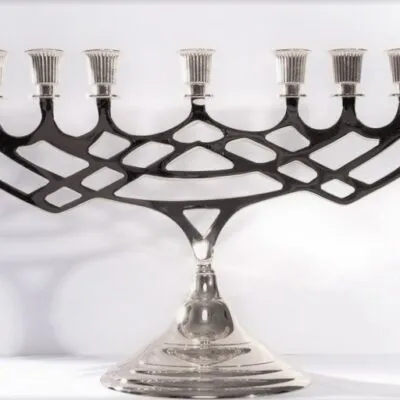 Menorah lisa Plata