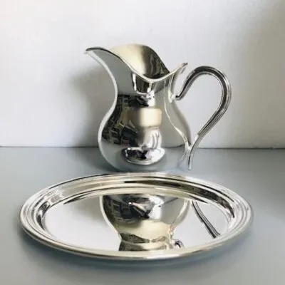 Conjunto jarrita y plato redondo