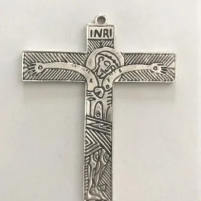 Cruz en plata "Familias en Misión"