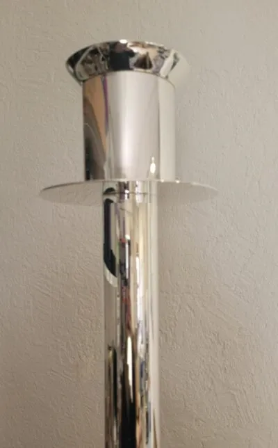 Porta cirio Merkaba Plateado - Imagen 3