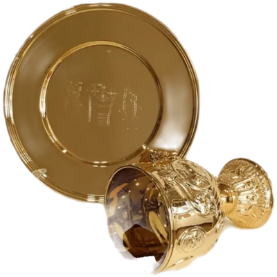 Juego Cáliz del Cordero y Patena grande